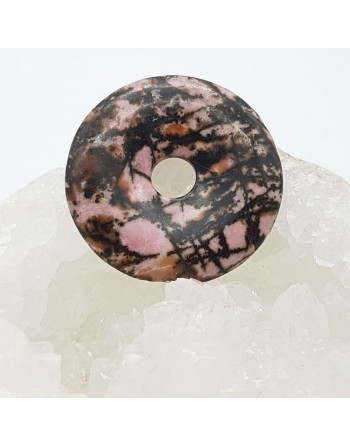 Pendentif donut Rhodonite proposé par Gaïance Minéraux