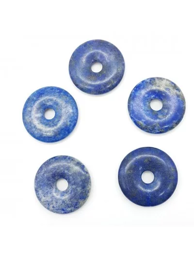 Pendentif Donut 3cm Lapis Lazuli - Bijoux & Minéraux - Gaiance Minéraux