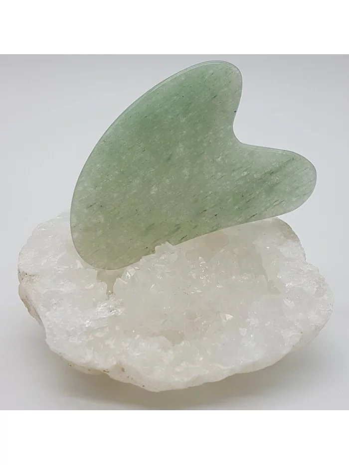 Gua Sha Massage en Minéraux Aventurine - Lithothérapie Gaiance Minéraux