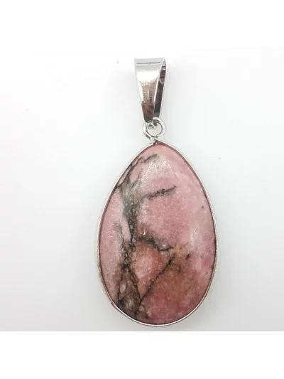 Pendentif Rhodonite - Bijoux & Minéraux - Gaiance Minéraux