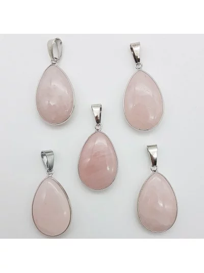 Pendentif en Quartz Rose - Bijoux & Minéraux - Gaiance Minéraux