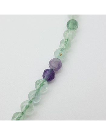 Bracelet Fluorite perles naturelles facettées proposé par Gaiance Minéraux