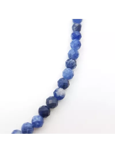 Bracelet Sodalite perles naturelles facettées 4mm - Pierres et vertus - Gaiance Minéraux