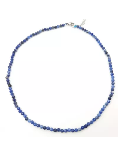 Bracelet Sodalite perles naturelles facettées 4mm - Pierres et vertus - Gaiance Minéraux