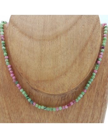 Collier Rubis Zoisite 4mm...