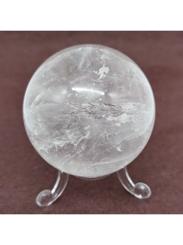 Boule Cristal de Roche 5,6cm - Vertus et bienfaits - Gaiance Minéraux