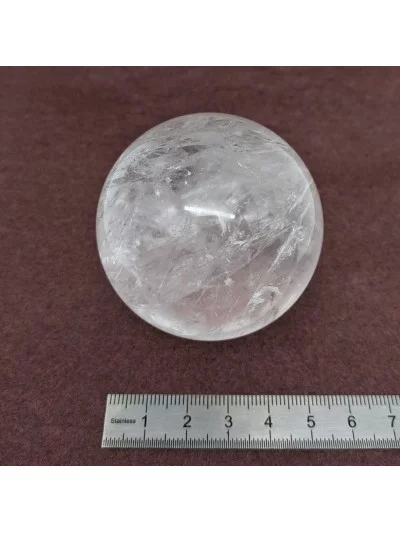 Boule Cristal de Roche 5,6cm - Vertus et bienfaits - Gaiance Minéraux