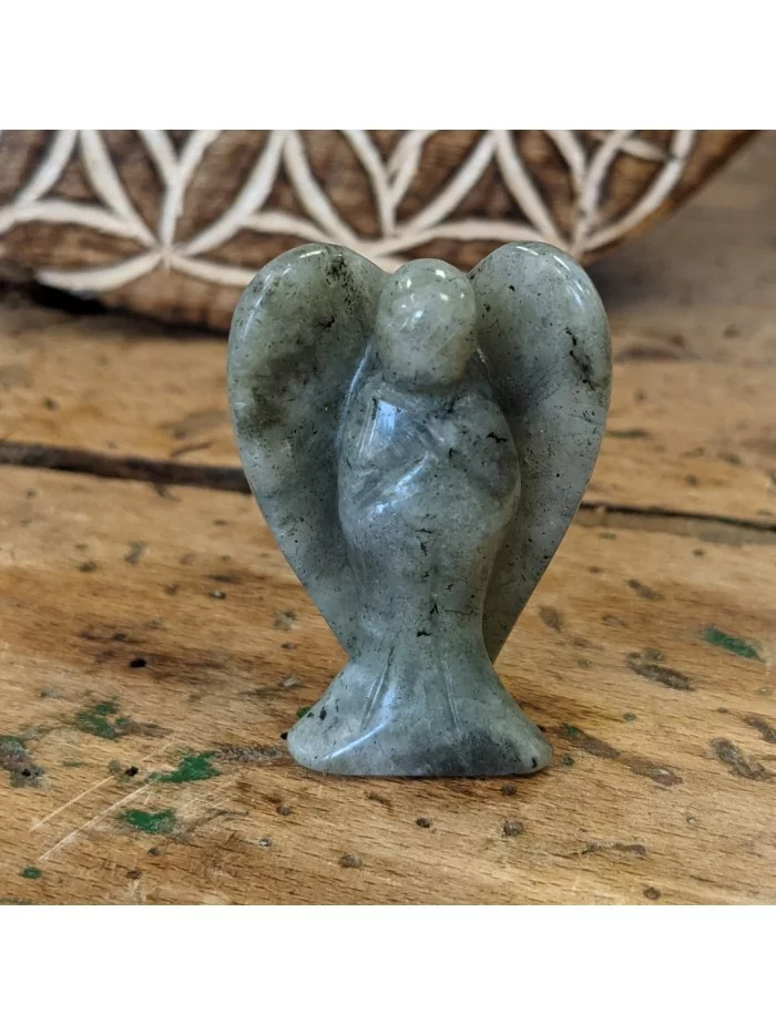 Figurine Ange en Labradorite - Décoration Zen - Gaiance Minéraux