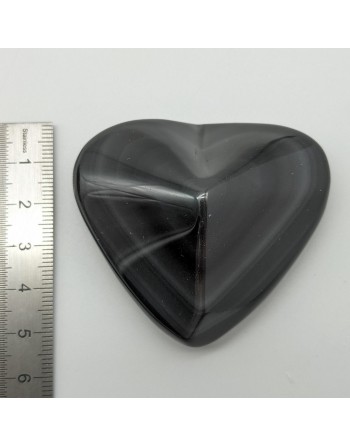 Cœur en Obsidienne Œil Céleste proposé par Gaiance Minéraux