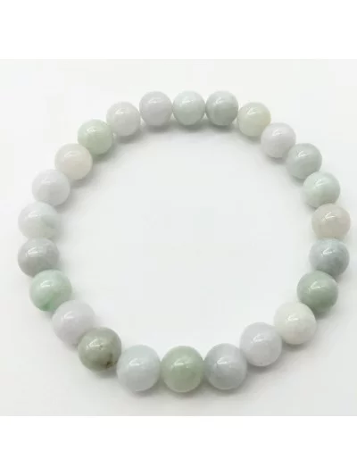 Bracelet Jade Burma perles 8mm - Pierres et vertus - Gaiance Minéraux