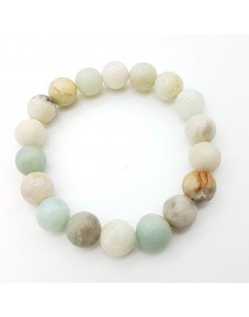 Bracelet Amazonite mixte perles 10mm prposé par Gaiance Minéraux