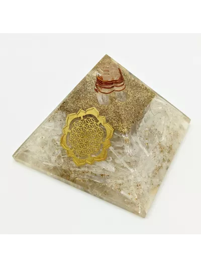 Orgonite fleur de vie Sélénite proposée par Gaiance Minéraux