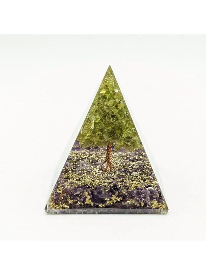 Orgonite Arbre en Péridot - Collection Orgonite - Gaiance Minéraux