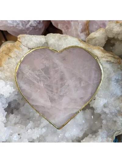 Cœur Quartz Rose 10cm - Vertus et bienfaits - Gaiance Minéraux