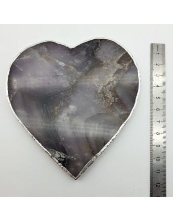 Coeur en Améthyste de 10cm proposée par Gaiance Minéraux